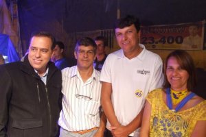 2012 - Campanha Municipal - Alto Caparaó - Campanha Municipal - Comício com candidato a prefeito Juninho Jacomel
